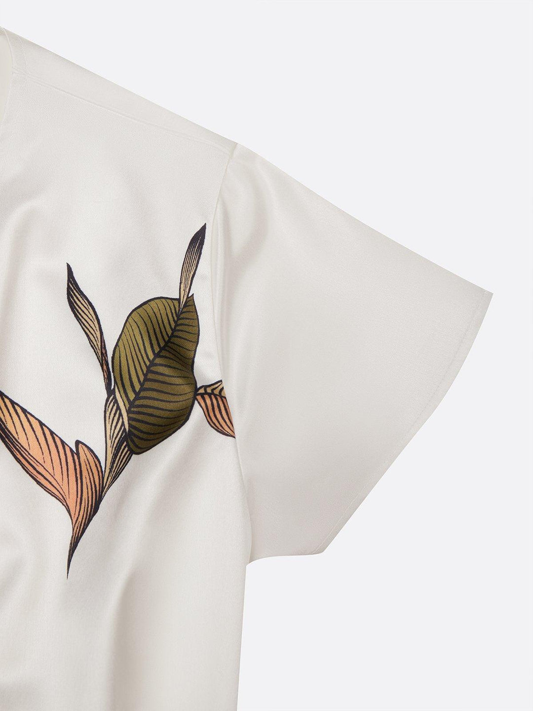 Judy | Abito Midi in Satin a Manica Corta Bianco