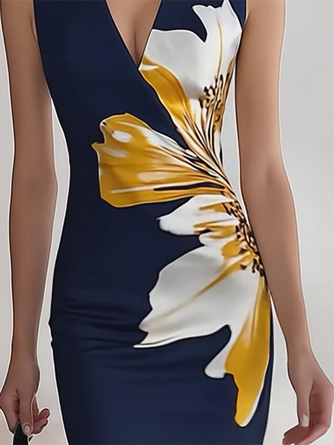 Lily | Abito Midi Elegante da Lavoro per Festival Glam da Spiaggia