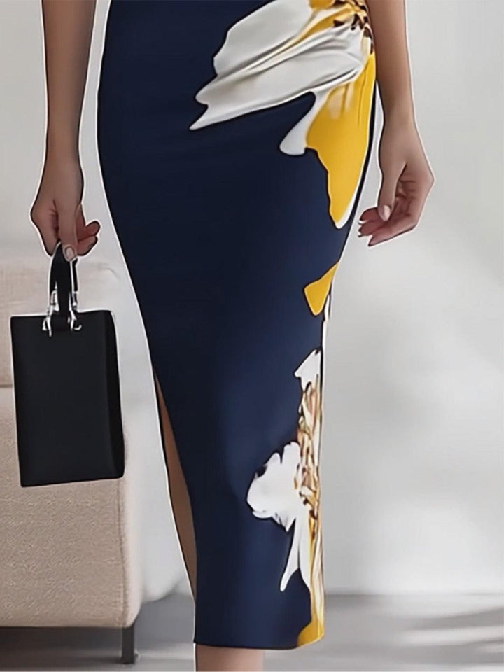 Lily | Abito Midi Elegante da Lavoro per Festival Glam da Spiaggia