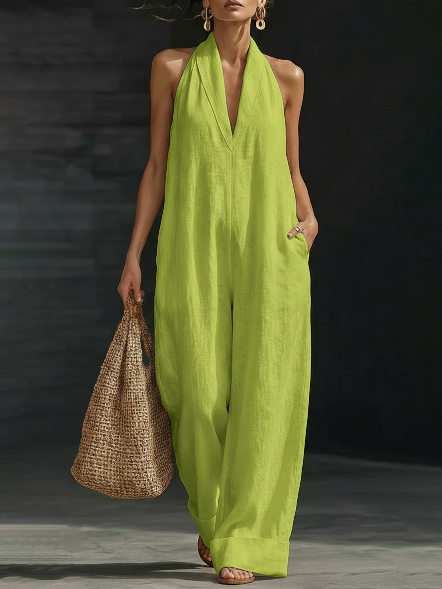 Salopette Minimalista ed Elegante in Lino