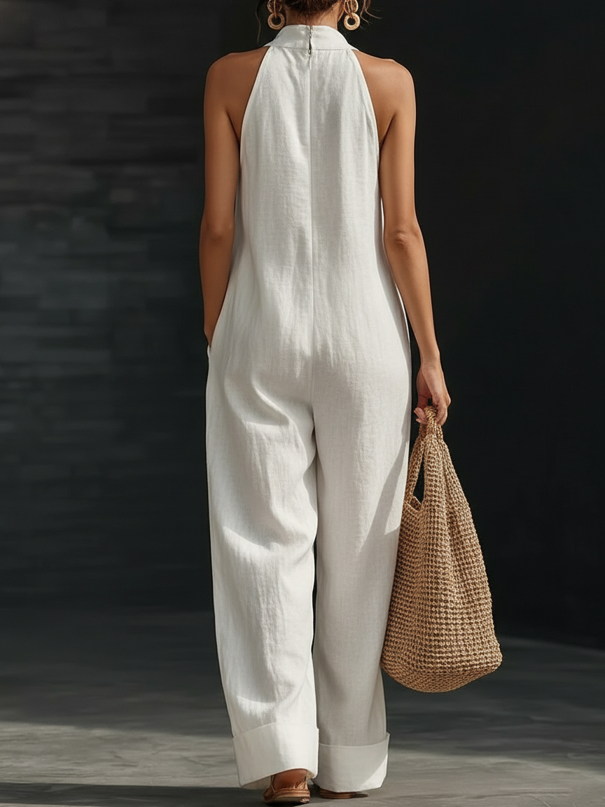 Salopette in Lino Minimalista ed Elegante