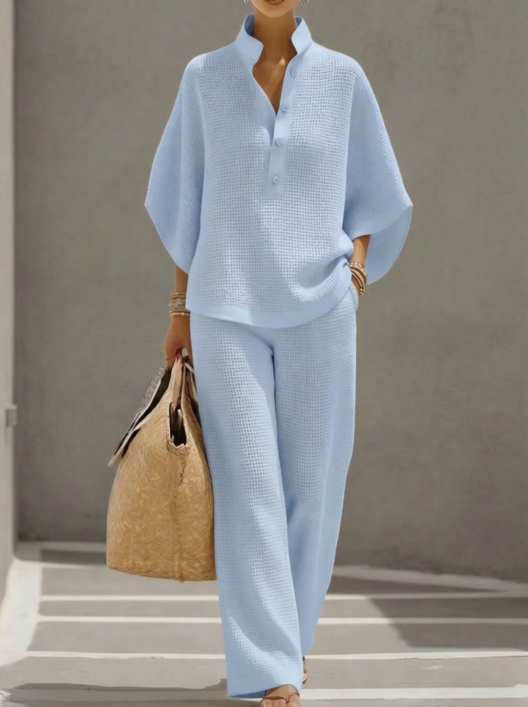 Set Due Pezzi Waffle da Donna
