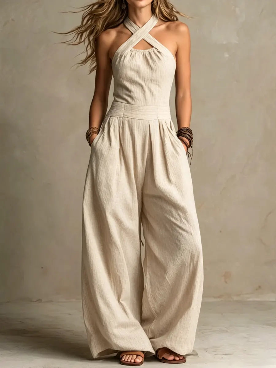 Amara – Design Halter con Collo Incrociato