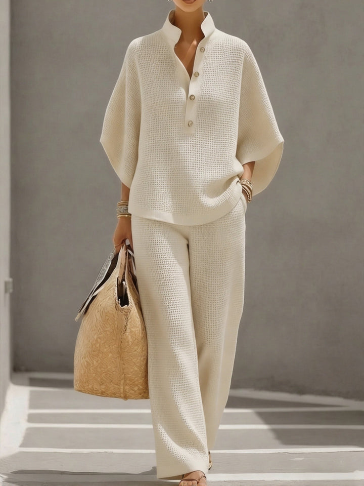 Set Due Pezzi Waffle da Donna